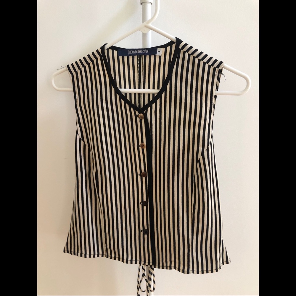 French Connection striped vest